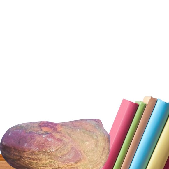 Large Stone Bookend Pair | Handcrafted | Felt Bottoms - Picture 9 of 10